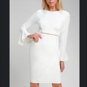 Lulu’s White Bridal Shower Dress